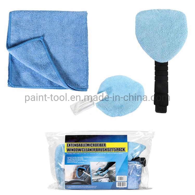 Car Curtain Cleaner Long Handle Wash Brush Dust Care Towel Cleaning Tool