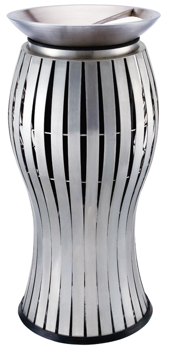 New Stainless Steel Style Garbage Can with Ashtray (YH-217)