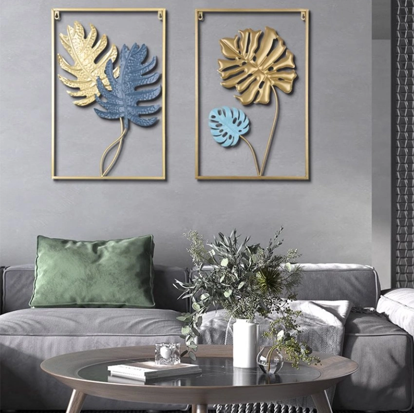 Modern Iron Flower Wall Decoration Hanging Living Room Home Crafts
