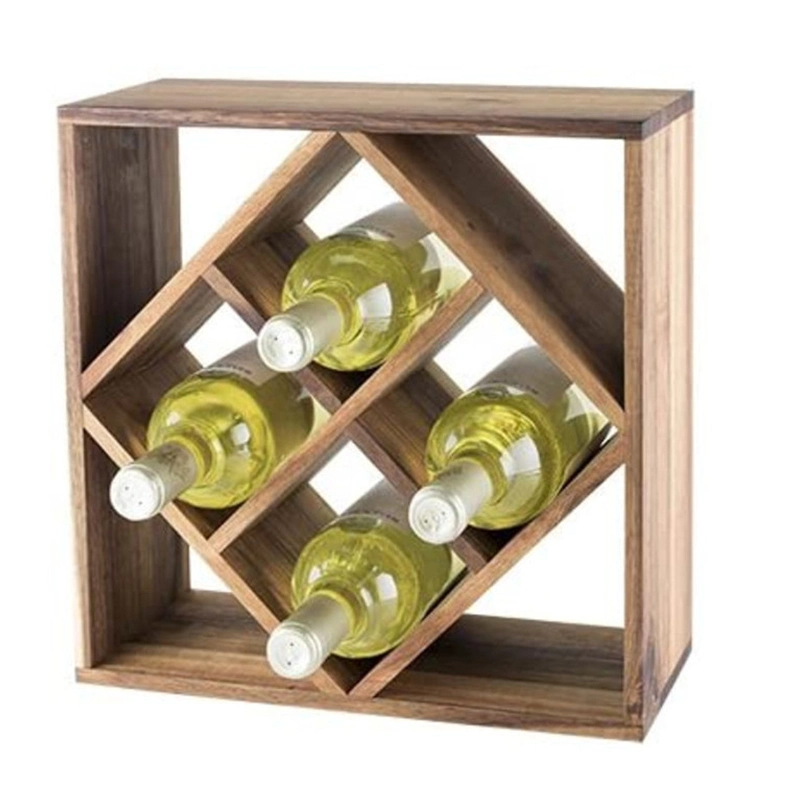 Rustic State Storage Tray Bottle Holder Kitchen Dining Room Wooden Craft