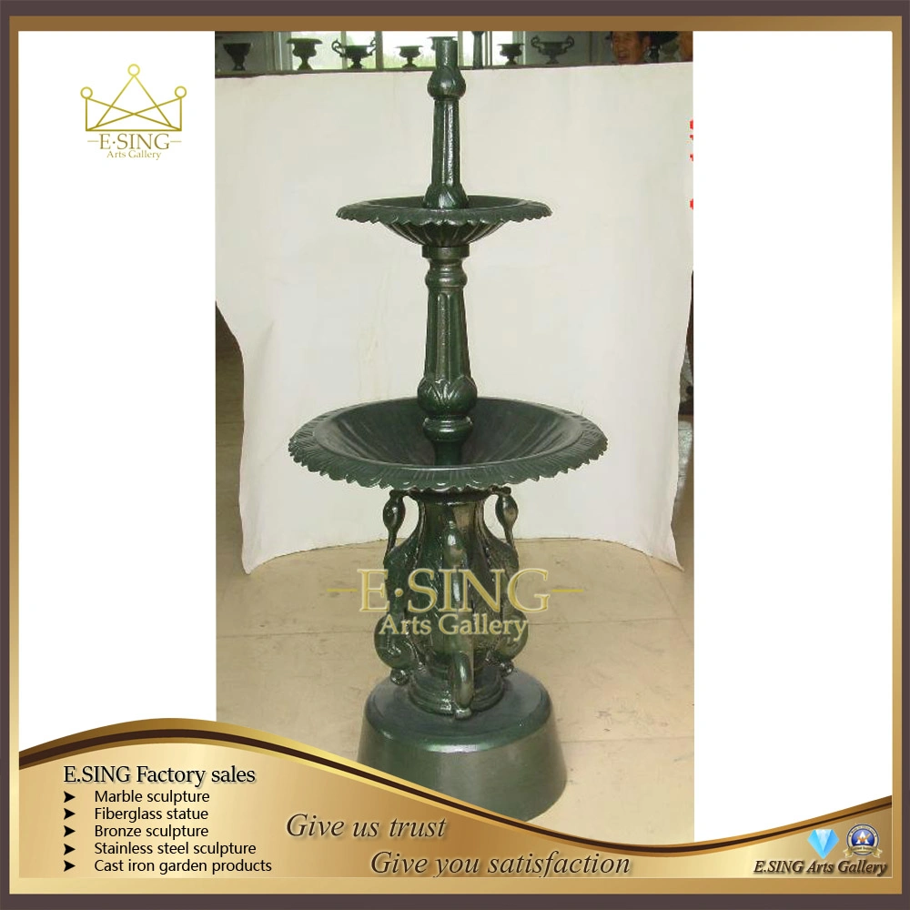 Life Size Outdoor Standing Woman Decorative Cast Iron Water Fountain