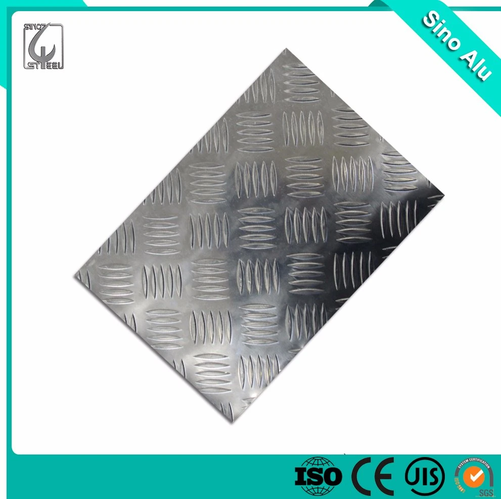 High quality/High cost performance  Five Bar Tread Diamond Aluminum Embossed Plate