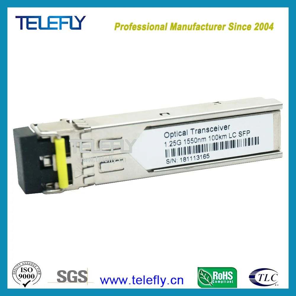 SFP Module Optical Bi-Directional Optical Transceiver Price, 1.25g 100km Netgear, Mikrotik