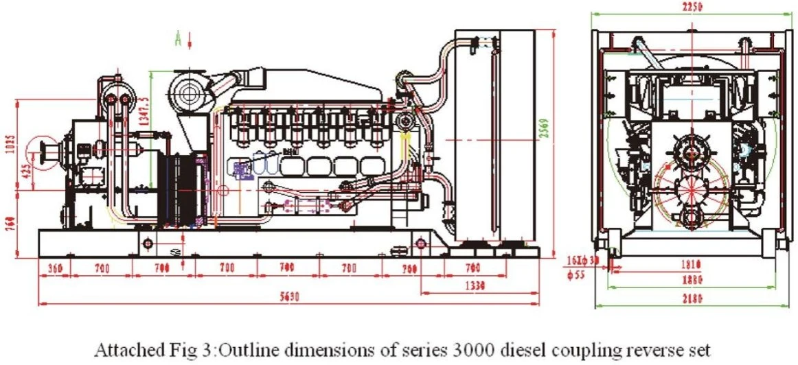 Speed Regulating Type Hydraulic Coupling Reverse Gear Box Yotfj750/875