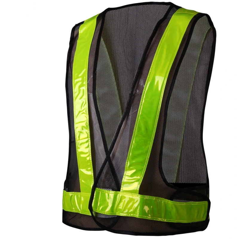 Safety Reflective Security Protect Work Clothing 100% Polyester Mesh Hi-Viz Vest