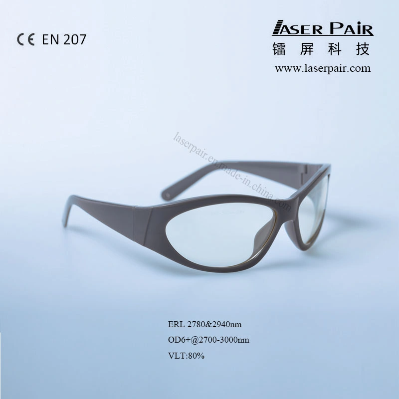 Laser Safety Protective Glasses Erl High Optical with Frame 55 O. D6+@2700-3000nm, Available for: 2780nm, 2940nm, Application: Er Lasers, CE En207