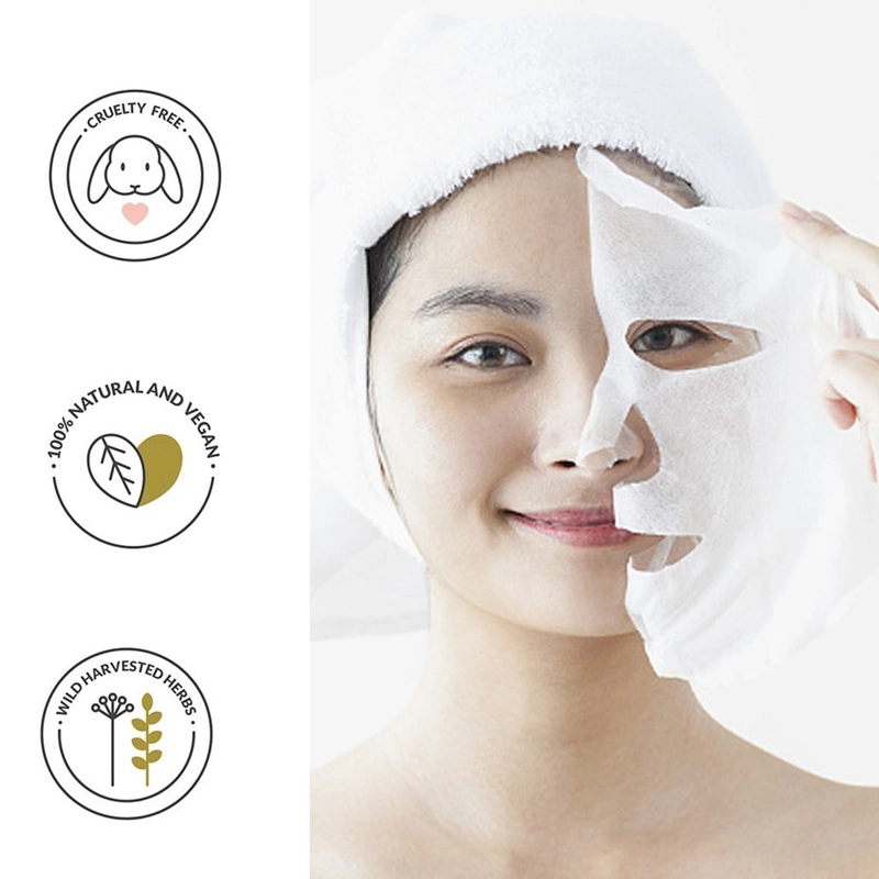 Customize Logo Herbal Vitamin C Skin Care Sheet Facial Mask Organic 24K Gold Collagen Facial Sheet Mask