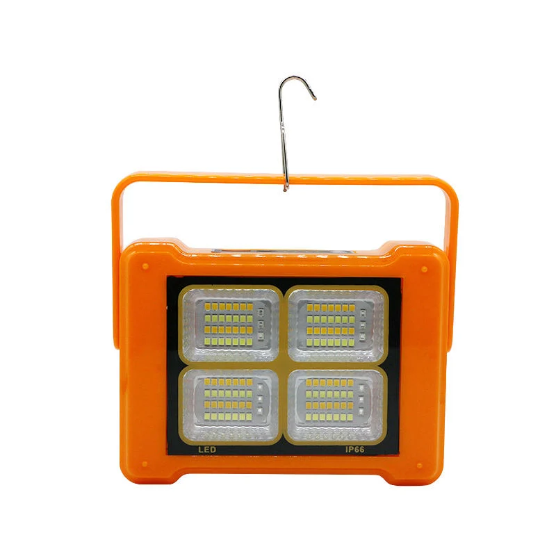 Luz solar LED Simva para exterior 124 LEDs IP66 Acampamento recarregável suspenso Lâmpada LED de carregamento de emergência solar para campismo