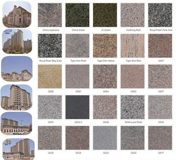 Polished/Flamed G654/G603/G682/G602 Granite for Black/Red/White/Blue/Yellow/Green/Brown Tile Countertop/Paving/Wall/Floor