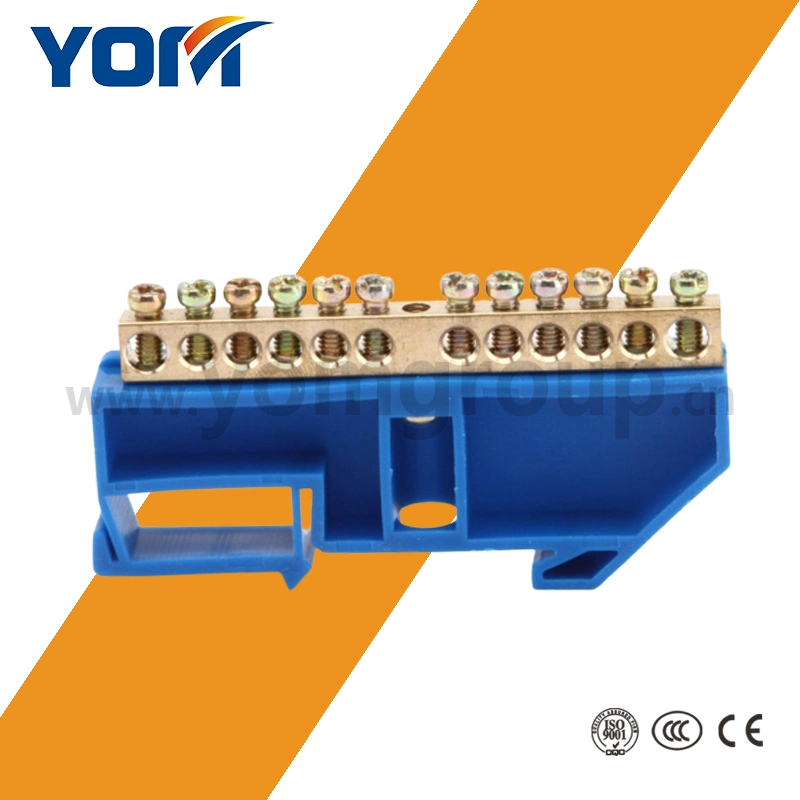 Yom Brass Terminal Blocks with Plastic Bracket/Earthing Terminals (YS05-0609)