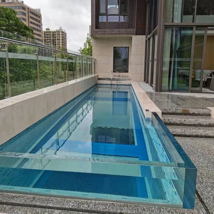 Huashuaite 30 ans Qualité extérieure Panneaux en acrylique coulés en une seule fois pour piscines de natation SPA.