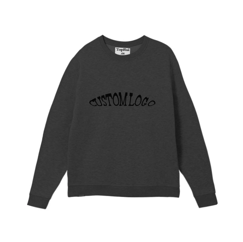 Großhandel Pullover Casual Unisex Sweatshirt Custom Siebdruck Logo Übergroß Pullover