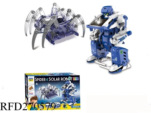 Éducation Power DIY 3 en 1 Jouet Robot Solaire DIY Robot Solaire