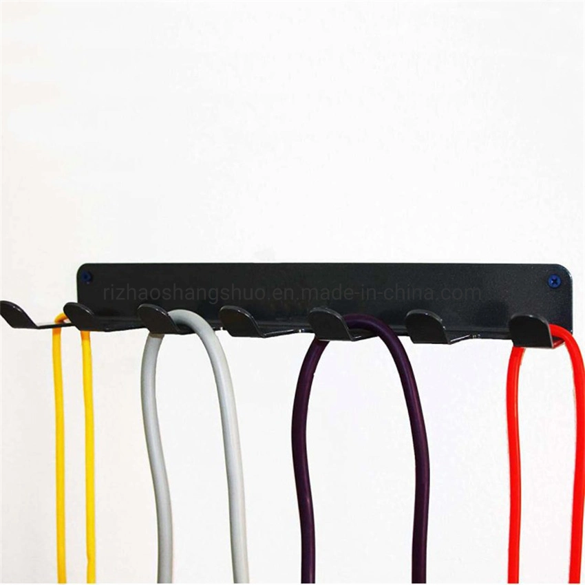 Wholesale/Supplier High quality/High cost performance Wall Mounted Jump Rope Rack Gym Storage Hanger Heavy Duty Multi-Purpose Gym Rack for Lifting Belts Chains Exercise Bands Jump Ropes