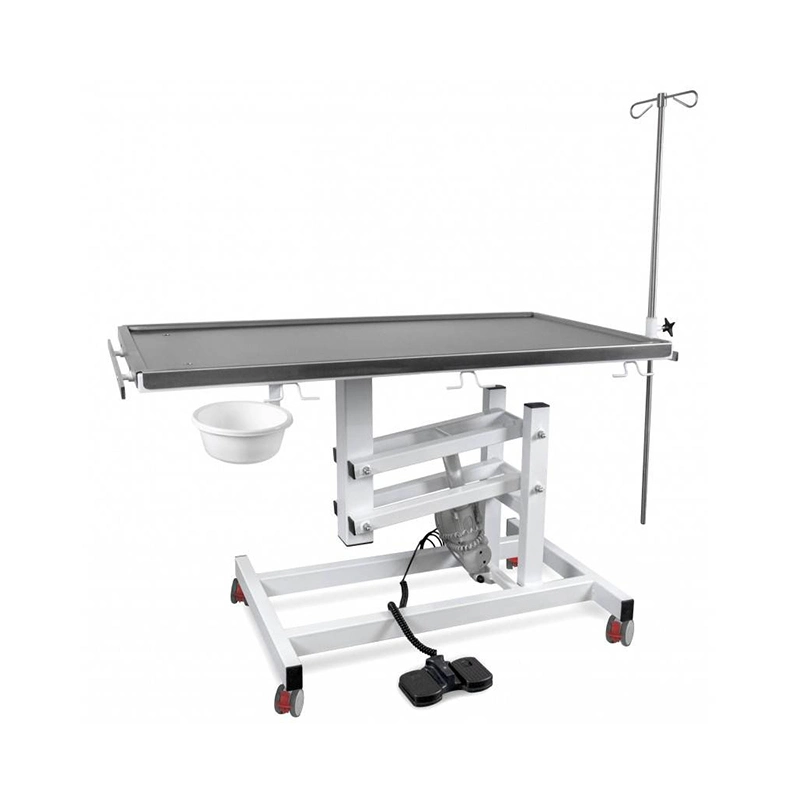 Pet Instrument de l'hôpital chirurgical hydraulique 304 vétérinaires électrique en acier inoxydable chirurgical Chirurgical Table d'exploitation pour la vente