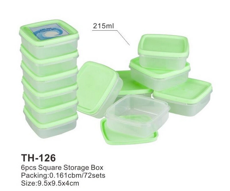 4pcs/Conjuntos Caja transparente al vacío para alimentos frescos/ contenedor de alimentos/Caja de almacenamiento para alimentos