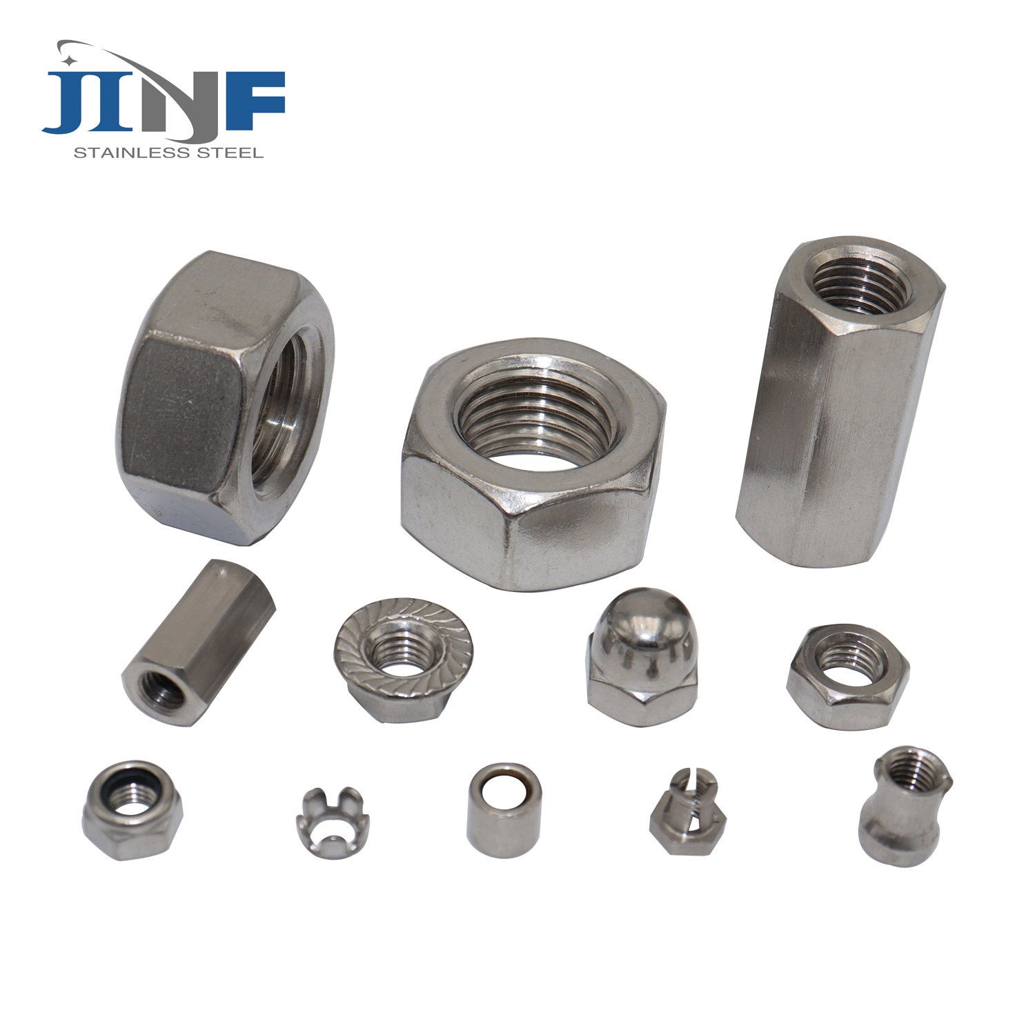 Stainless Steel Hex Nut Cap Nut Spring Nut Square Nut Lock Nut Clip Nut