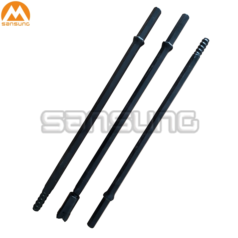 R25 Thread Shank End Rod with R25 Button Bits