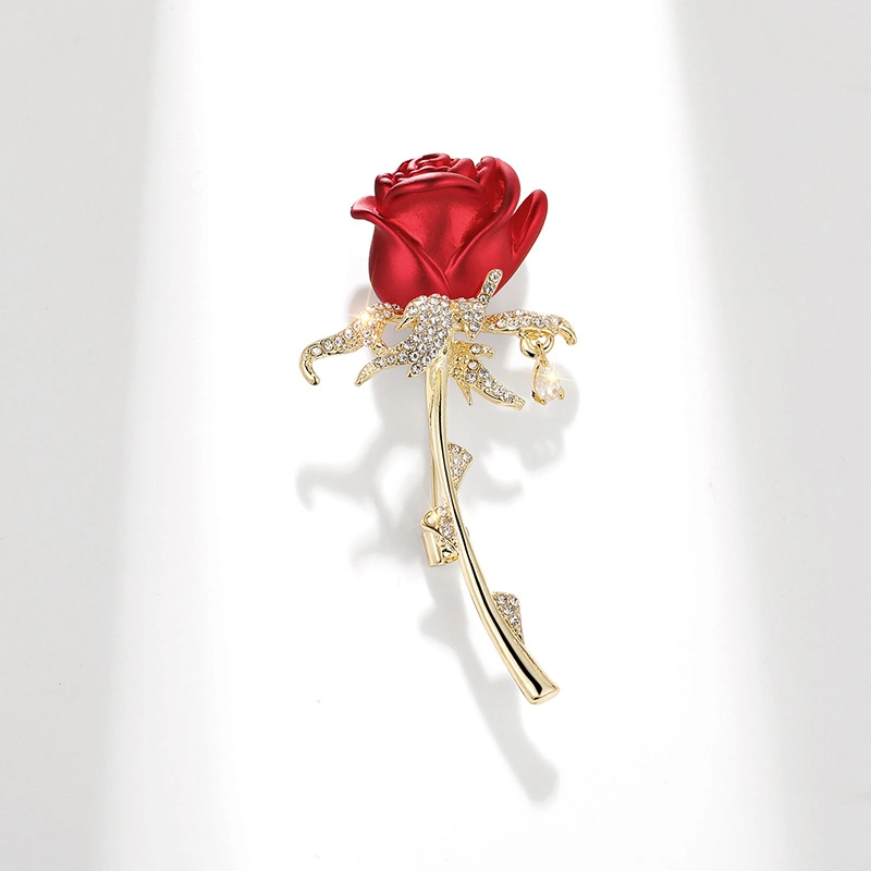 Nice Design Tulip Rose broch para mulheres elegante Corsage Fashion Pino de nodo