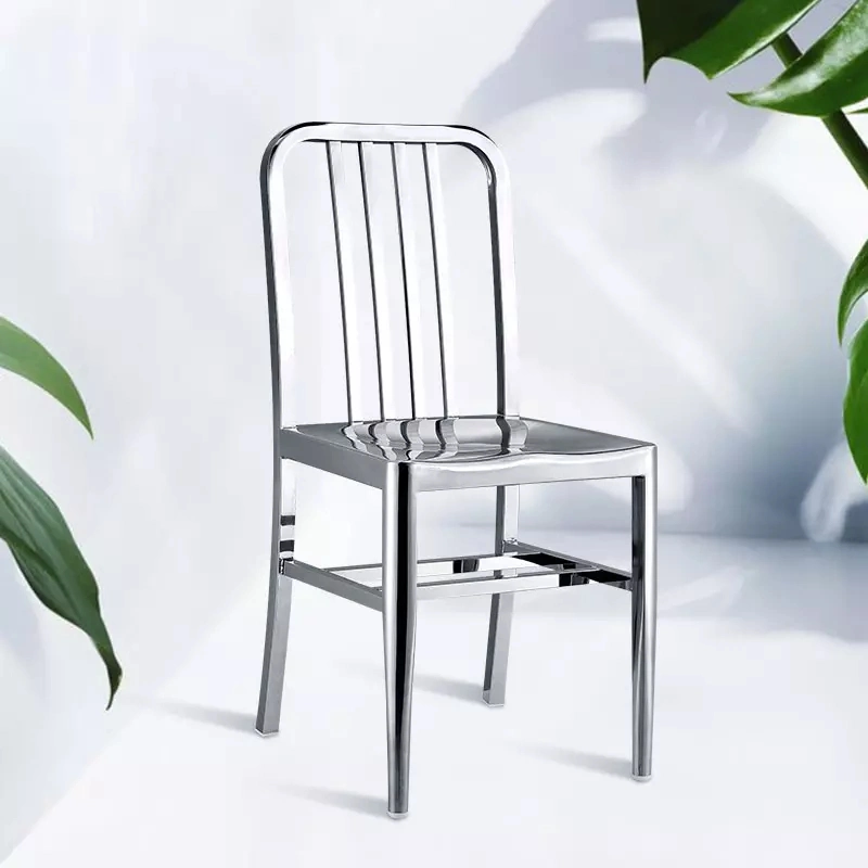 Model Full Welding Stainless Steel Chair Different Aluminum Restaurant Dining Chair