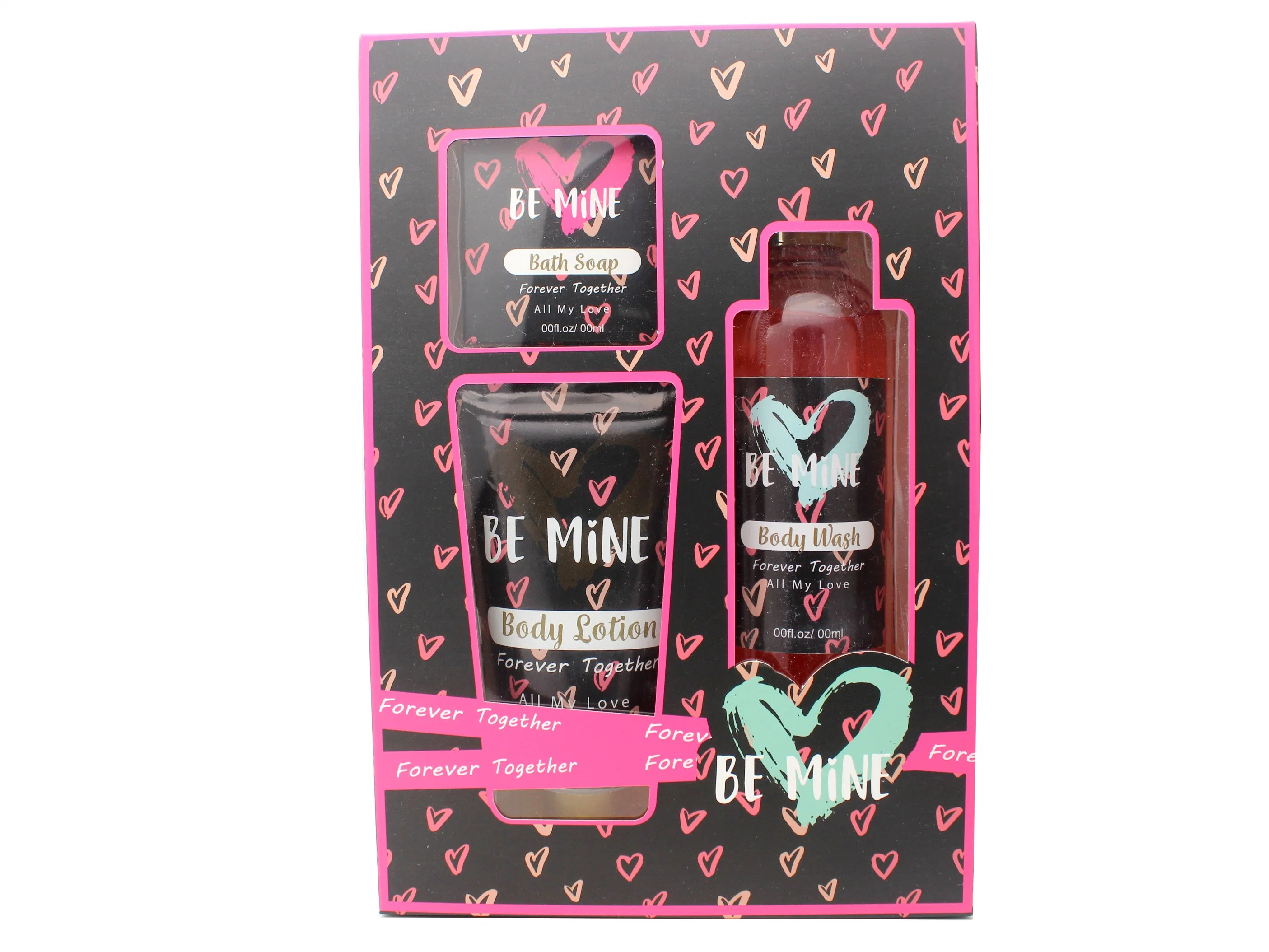 OEM Factory Valentine Gift Set Natural Fragrance Personal Care Set Body Wash Shower Gel