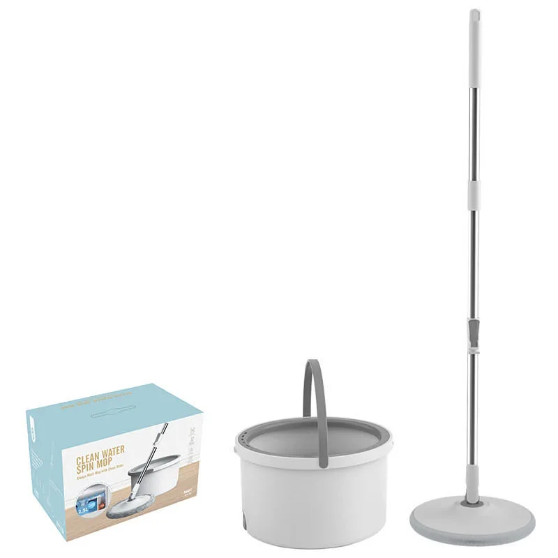 360 Eimer und Mopp Rundputzschwamm aus PVA-Mikrofaser-Baumwolle Sprühen Sie Magic Flat Floor Spin Mop