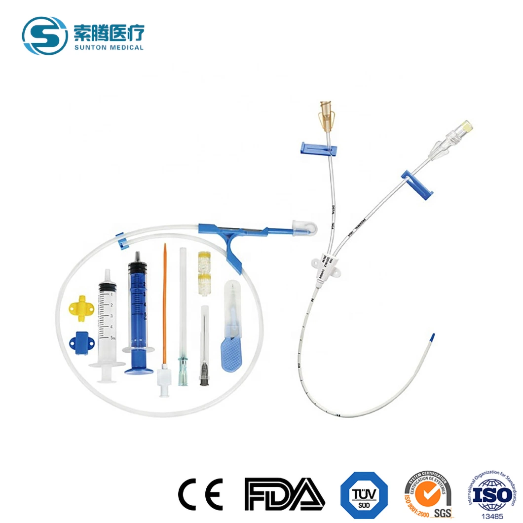 Sunton China Medical CVC Catheter Single Lumen/Double Lumen/Triple Lumen Central Venous Catheter CVC Kit Factory Wholesale/Supplier Medical Grade Central Venous Tube Kit