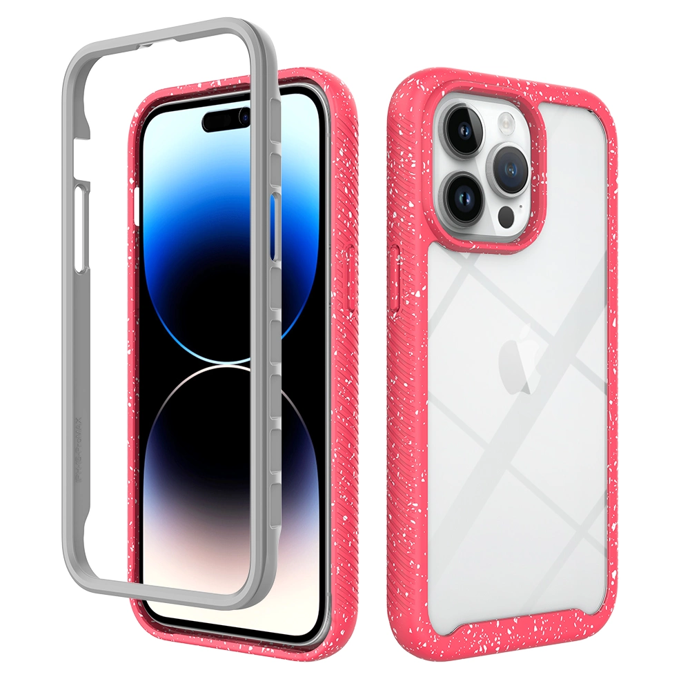 Star Shockproof Case with Frame Dots Design for iPhone 15 PRO Max