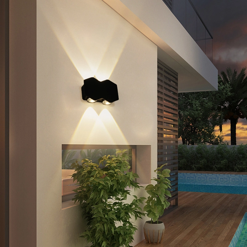 Decoração Gold Sconce montagem exterior candeeiros interiores LED de montagem exterior Candeeiro de parede