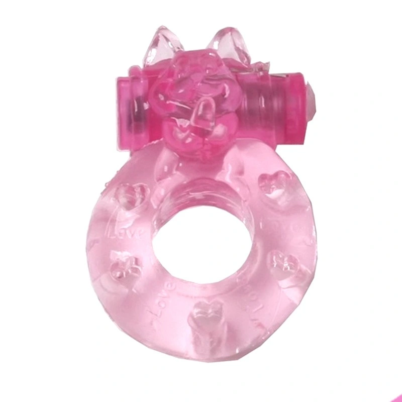 Vibrating Ring and Condom in Box Adult Sex Toy for Women