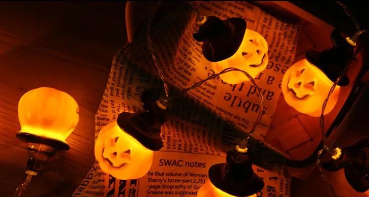 3m 20 LED Battery or USB Pumpkin Halloween String Lights