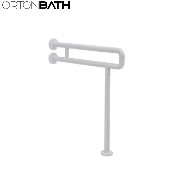 Ortonbath Stainless Steel Bathroom Shower Seat Grab Bar for Elder People Disabled Person