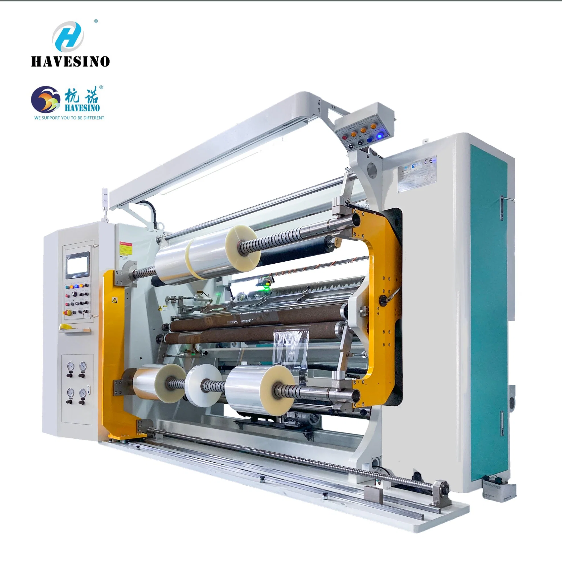 Automatic High-Speed Film Foil Slitter Rewinder PVC Advertising Film Slitting Machine