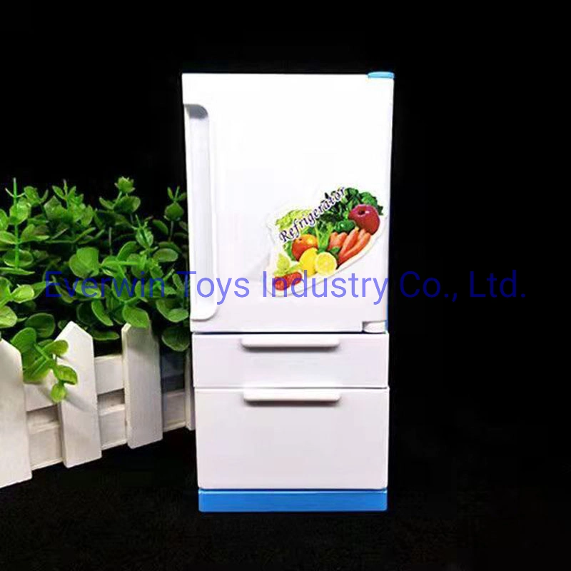 Plstic Toy Doll Accessory Houshhold Appliance Refrigerator for 1/6 Doll