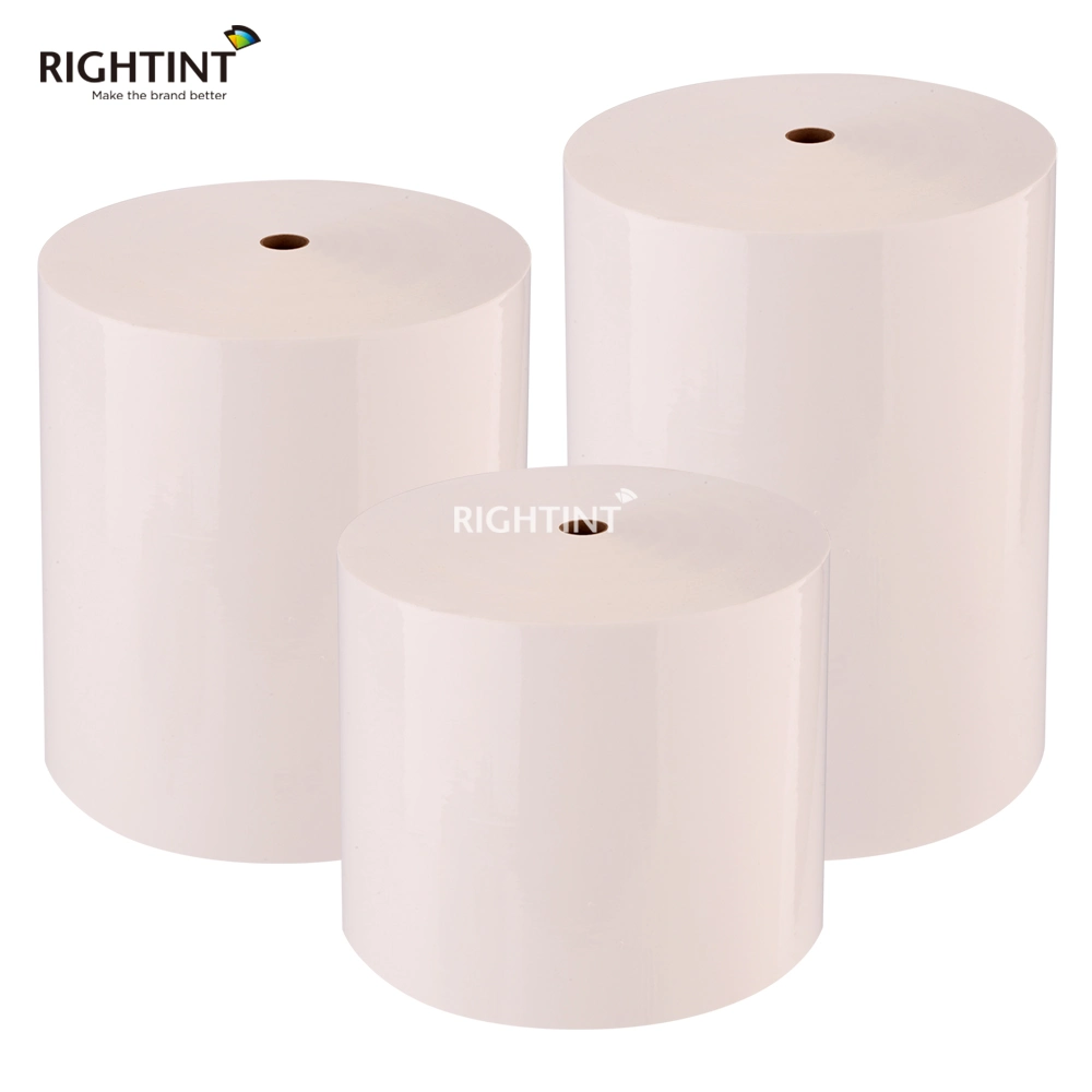 soporte glassine blanco 2ml vial vinilo adhesivo papel etiqueta jumbo rollo