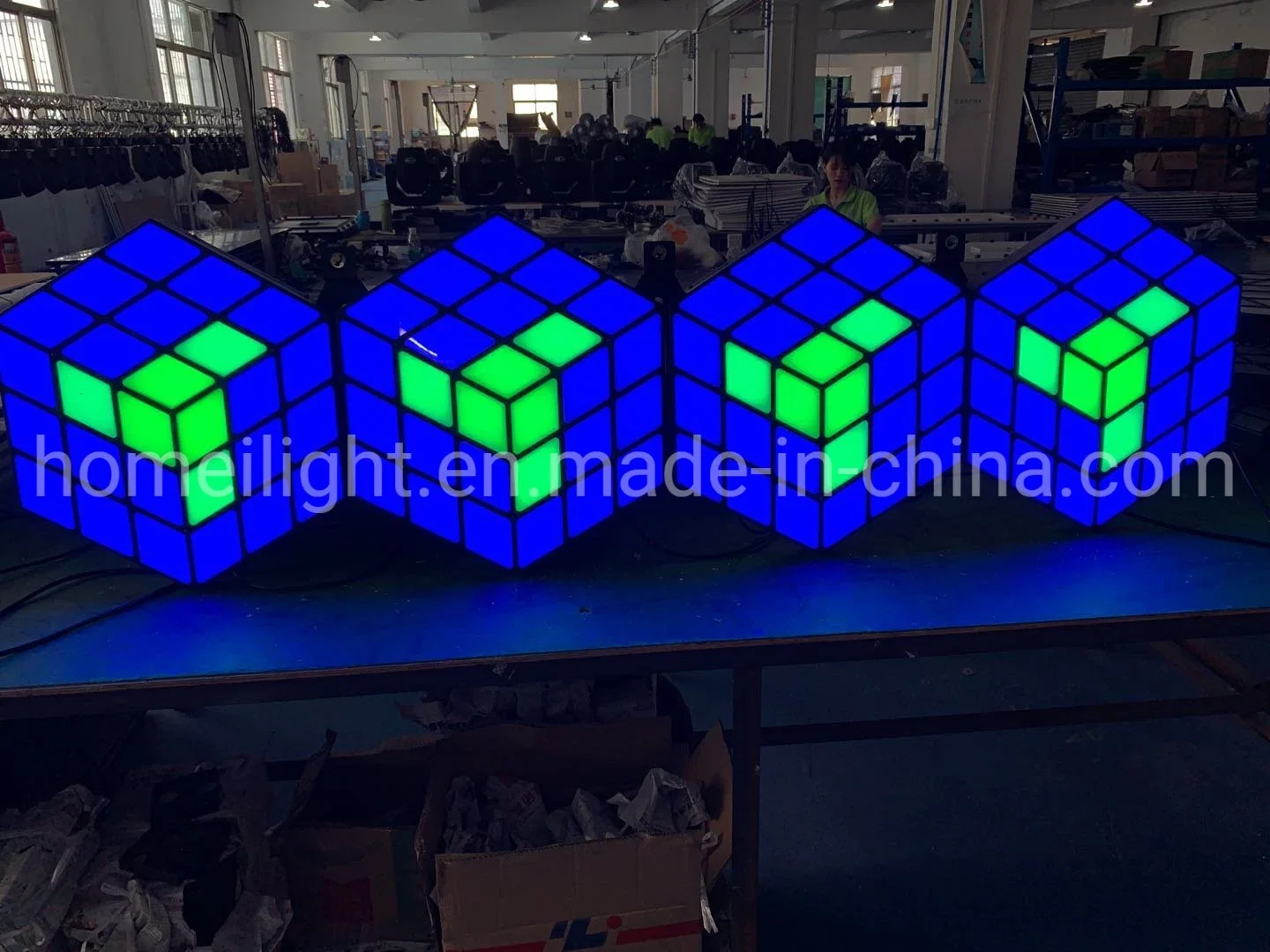 Высокая яркость цветов RGB LED 3D-Magic Cube стены