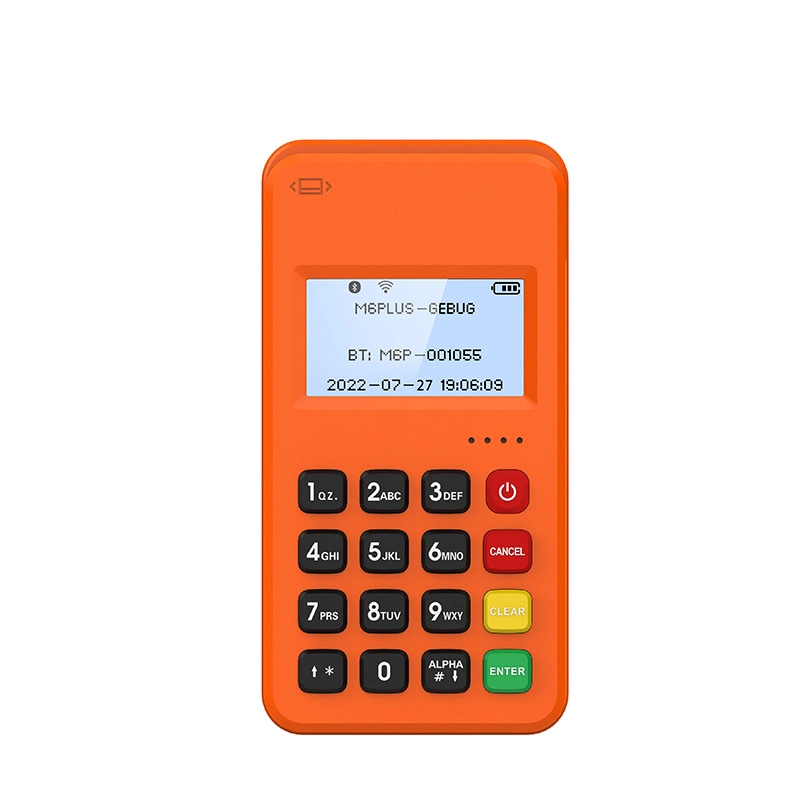 OEM Color Mobile Mini POS Point of Sale EMV IC Card Contactless Reader Mpos for Ios Android M6 Plus