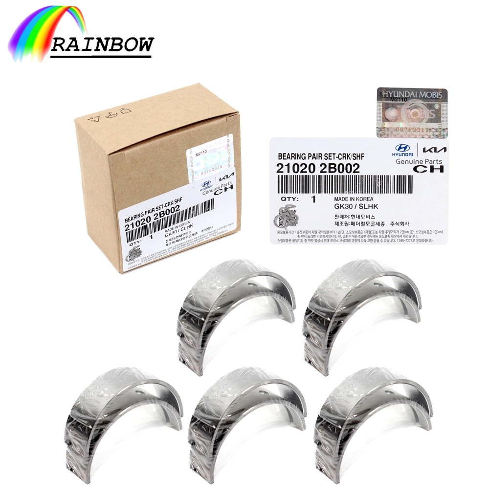 Aging Resistance Auto Accessory Engine Part Std Size Crankshaft Tile Main Bearing Pad Connecting Con-Rod Bearings Sets 21020-2b000 for Hyundai G4fa