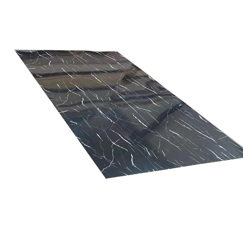 Fire-Retardant 2.5mm 2.8mm 3mm Thickness PVC UV Marble Sheet for Middle East