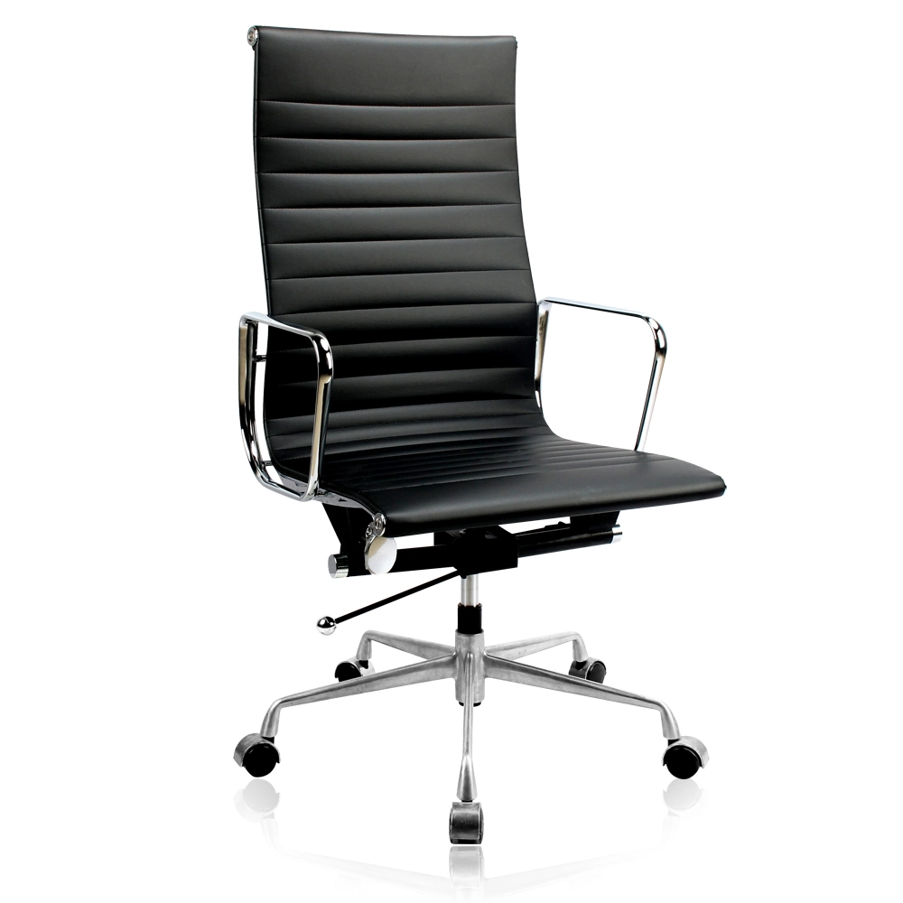 Mobilier de bureau moderne en cuir Chaise de bureau ergonomique en tissu exécutif pour réunions pivotante pour le personnel