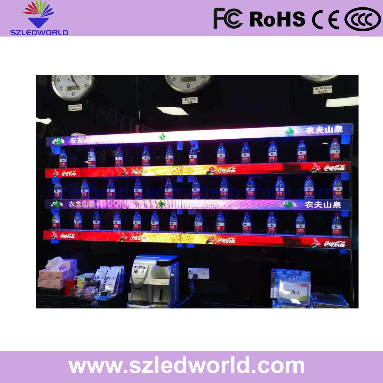 P1.25 Indoor COB Retail Shop Digital Shelf LED Sign Display for Super Market