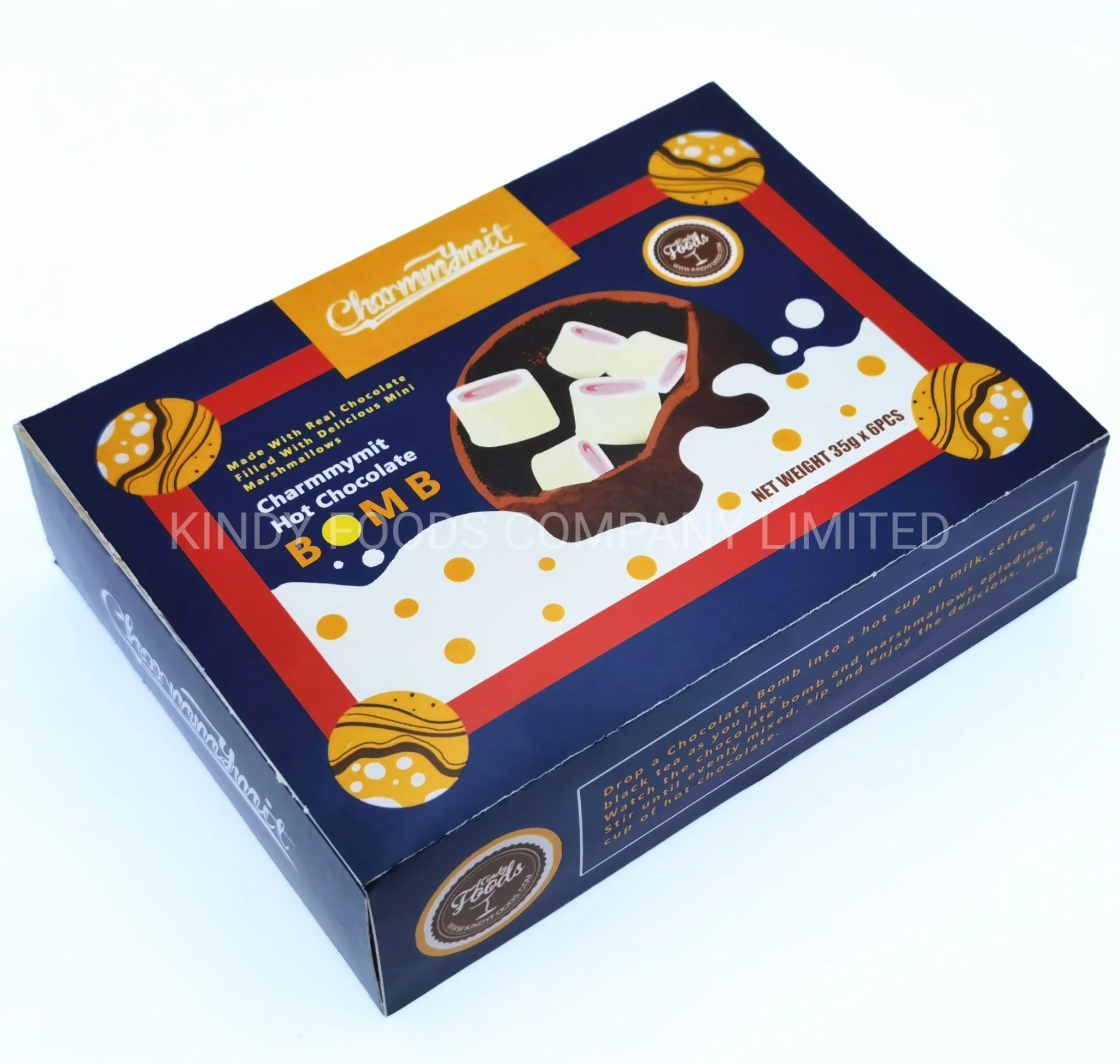 Fartory Direct Wholesale FDA Pure Cocoa Hot Chocolate Bomb with Marshmallows