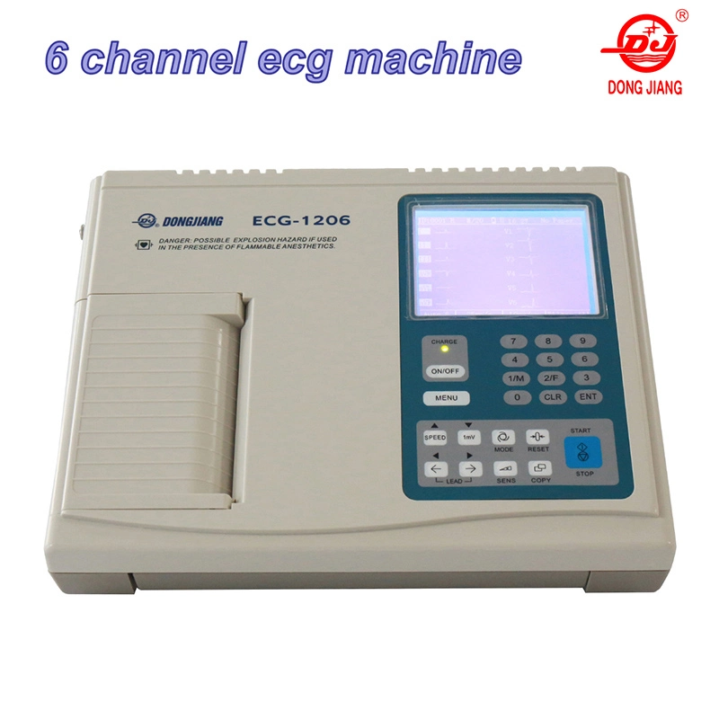 Diagnosis Equipment 6 Channel EKG/ECG Machine with Analysis