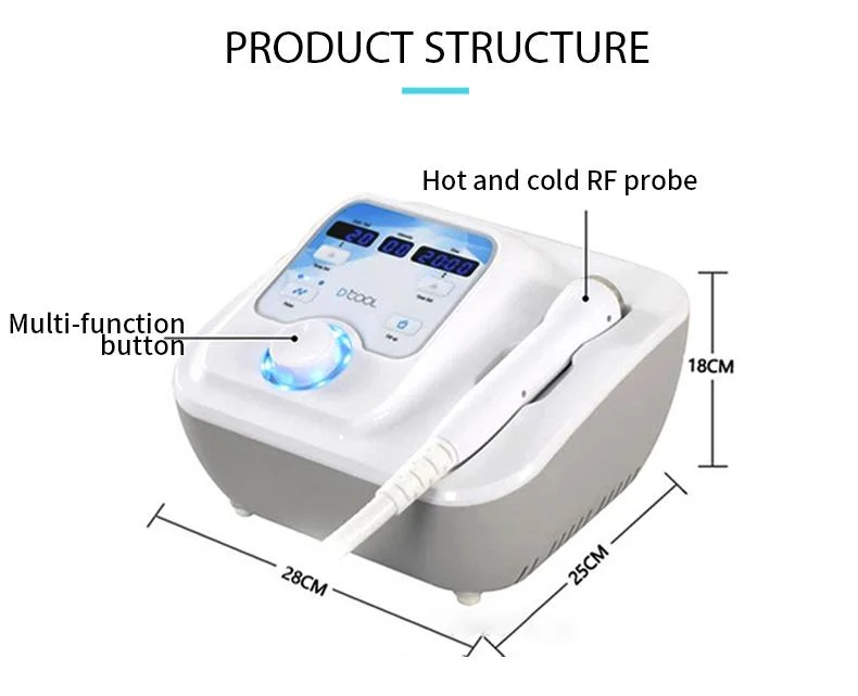 D sistema de electroporación criogénica para la piel que aprieta la piel facial Cuidado enfriamiento de la piel