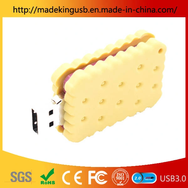 Simulation d'aliments en PVC biscuit sandwich lecteur Flash USB/Stick USB