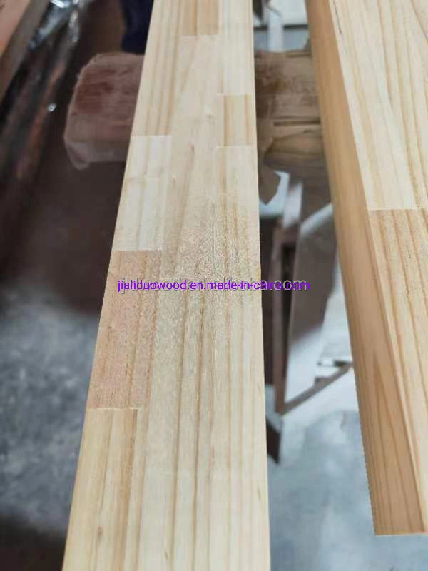 Eco-Friendly Glue Poplar Rubber Radiata Pine Paulownia Wood Finger Joint Board