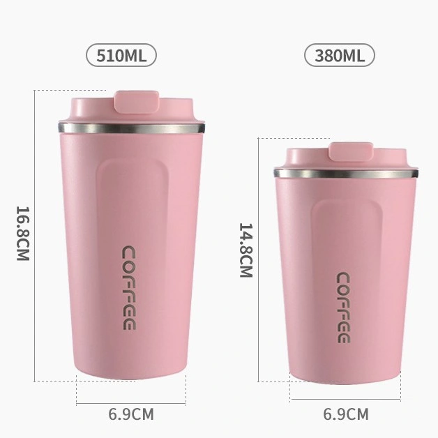 Custom Logo 500ml Stainless Steel Travel Tumbler Camper Cup Coffee Car Mug