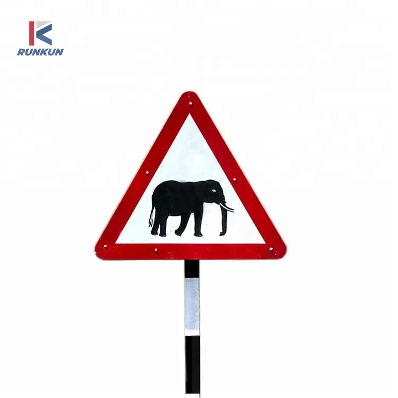 Customized Design Traffic Reflective Warning Sign Road Work Ahead Road Sign