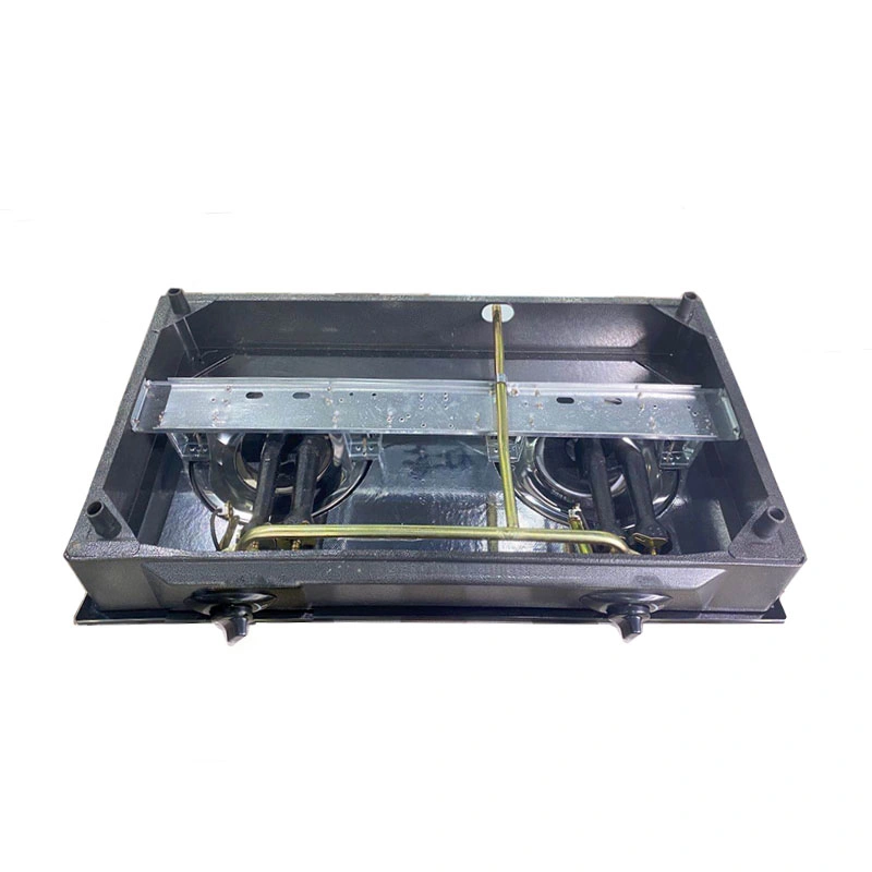 Tabletop Gas Stove 2burner Glass Panel Home Appliance for Cooking