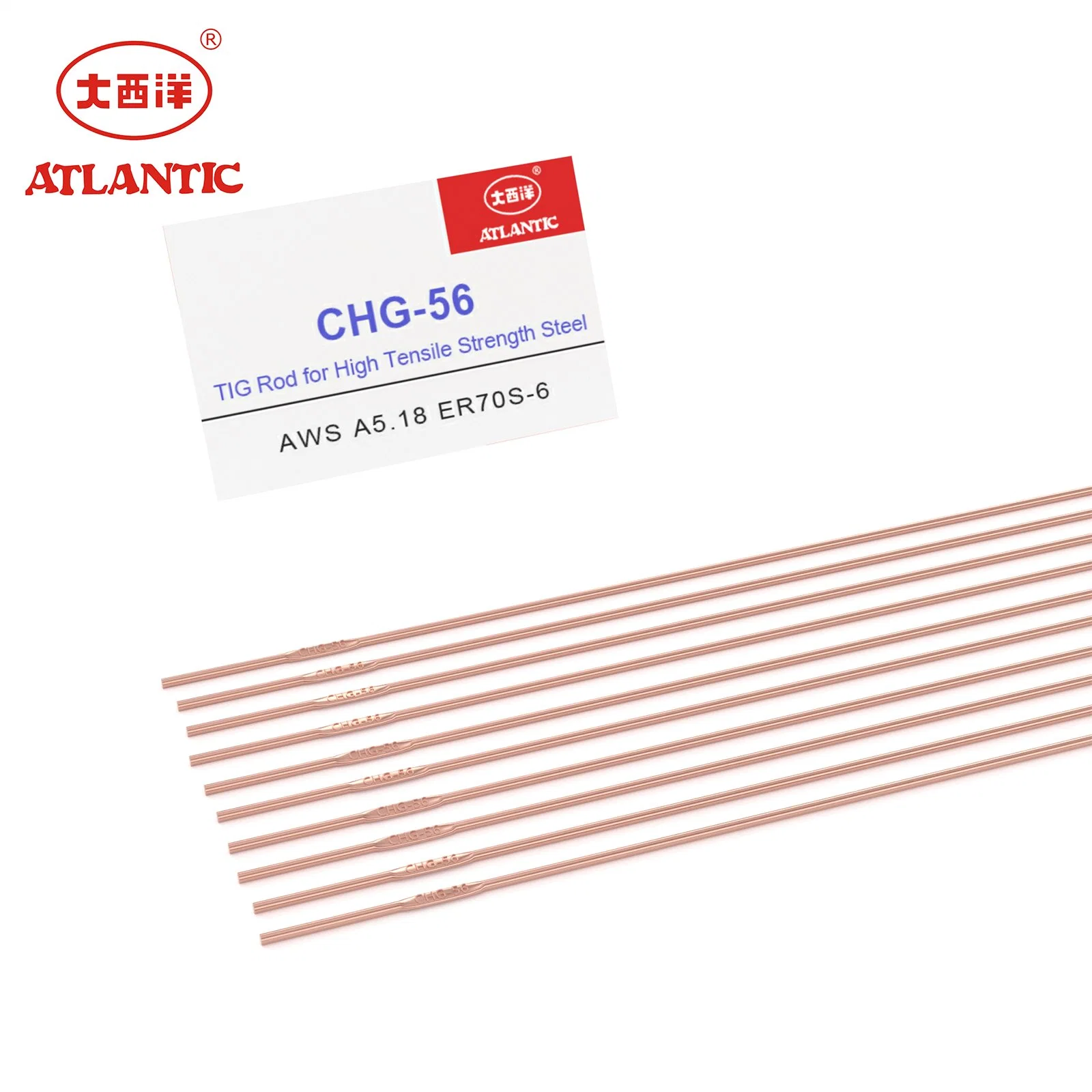 Atlantic 3.2mm Custom Package OEM Er70s-6 Welding Rod Welding Electrode for High Tensile Steel
